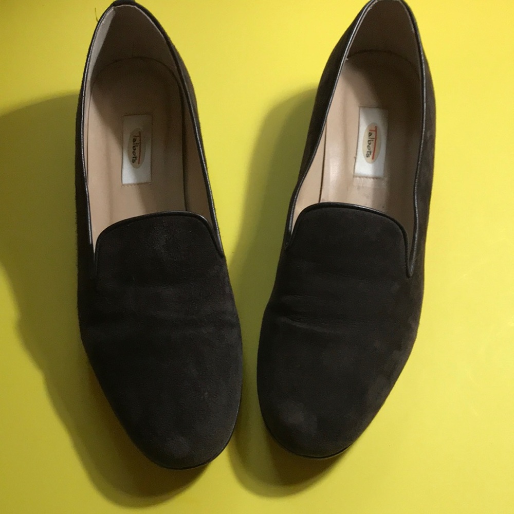 Talbots brown suede loafers size 9.5 M